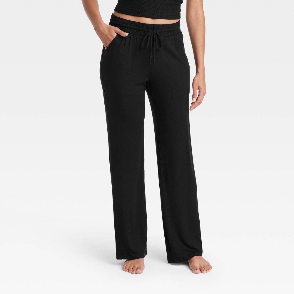 Photos - Other Textiles Women's Beautifully Soft Pajama Pants - Stars Above™ Black XL