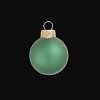 Northlight Matte Glass Christmas Ball Ornaments - 3.25" (80mm) - Soft Green - 8ct - 3 of 4