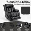 CLIHOME Dual Motor Infinite Position Electric Genuine Leather Power Lift Recliner Chair with 8-Point Vibration Massage & Lumbar Heating - 4 of 4