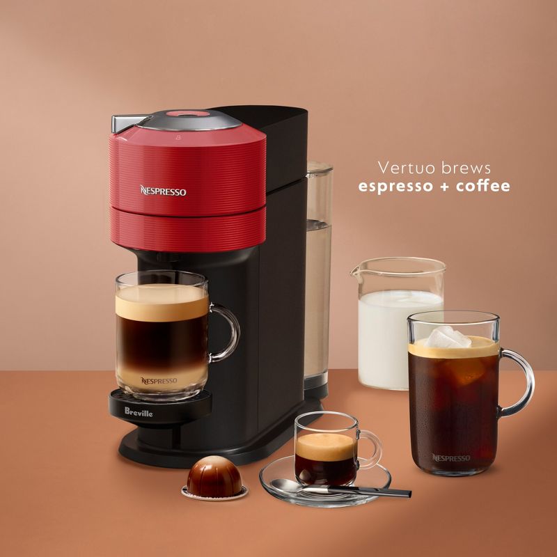 Nespresso Vertuo Next Coffee Maker and Espresso Machine by Breville - Red, 2 of 10