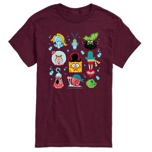 Men's - Spongebob Squarepants - Spongebob: The Search For Squarepants Grid Short Sleeve Graphic T-Shirt - 1 of 4