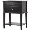 NicBex Nightstand with 2 Drawers and Bottom Shelf Modern Bedside Table Bedroom Furniture for Bedroom, Living Room - 3 of 4