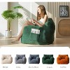 MAXYOYO Faux-Shearling Bean Bag Chair, Boucle Tufted Bean Bag Couch, Living Room Lazy Bean Bag Chair for Adults Kids, Green - 3 of 4