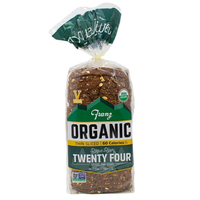 Franz Organic Rogue River 24 Grain Thin Sliced Bread - 20oz, 1 of 5