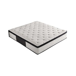 Itopfox Queen Size Mattress in a Box, Memory Foam Hybrid White & Black Mattress with Support for Improved Sleep, Pressure Relief, Medium Firm Comfort - 1 of 4