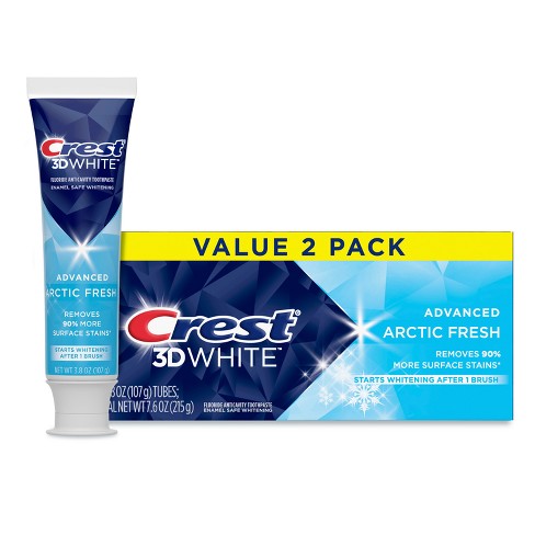 Crest 3D White Stain Eraser Teeth Whitening Toothpaste, Icy Clean Mint, 3.1  oz