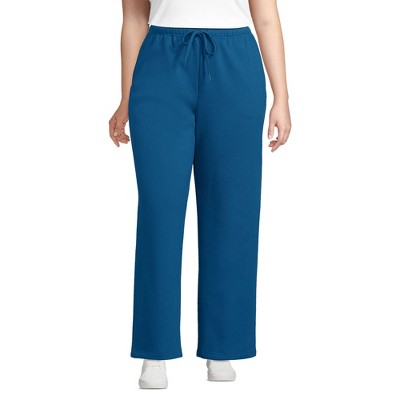 Lands' End Women's Serious Sweats High Rise Relaxed Straight Leg Pants