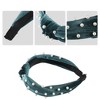 Unique Bargains Women's Bling Twisted Faux Pearl Velvet Headband Hairband Accessories 1.2 Inch Wide 1 Pc - 3 of 4