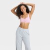 Women's Pointelle Ruched Front Scoop Bralette - Wild Fable™ - 3 of 4