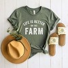 Simply Sage Market Women's Life Is Better On The Farm Short Sleeve Graphic Tee - 3 of 3