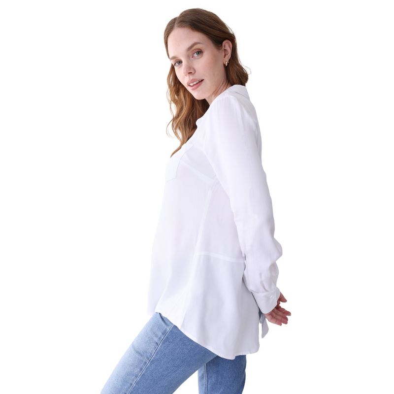 Ingrid & Isabel Maternity Classic Button Up Shirt, 3 of 6