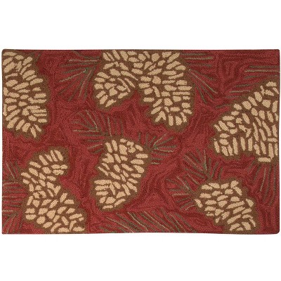 Park Designs Pinecone Hooked Rug 2'x3' : Target