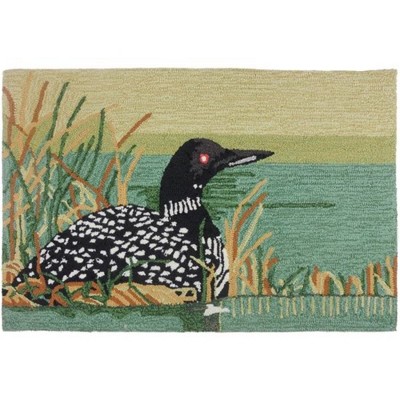 Homefires Loon Lake Indoor Only – Nature-Inspired Design, Soft & Durable – Easy-Care Doormat for Rustic, Cabin & Lake House Decor