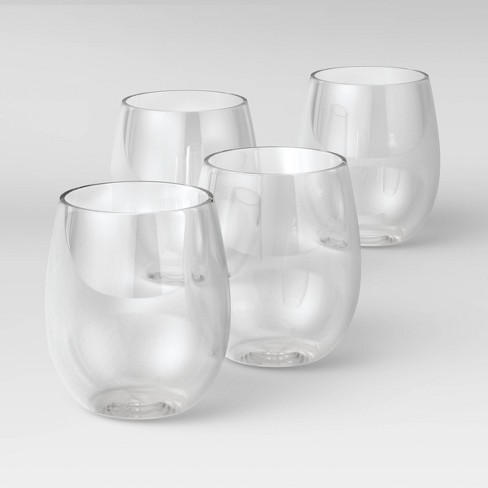 Acrylic Stemless Wine Glass + Reviews