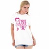 Breast Cancer Fight Like Betty Boop Womens Graphic T Shirt Tees Brisco Brands - 4 of 4