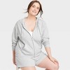 Women's Fleece Zip-Up Sweatshirt - Auden™ - image 3 of 4