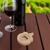 Unique Bargains Bottle Opener Beech Whale Bottle Opener Magnet Wood Light Brown 1Pc - 2 of 4