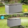 MaseiKar 110 Gallon Pro Lockable Resin Deck Box, Waterproof Outdoor Storage Box for Patio Furniture, Garden Tools, Pool Accessories - 4 of 4