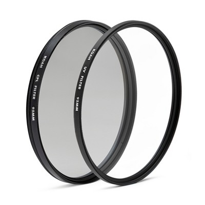 Koah 95mm Circular Polarizing and UV Protective Lens Filter Bundle