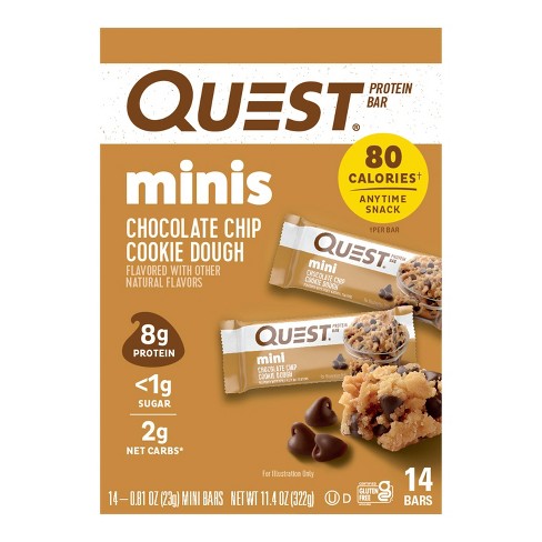 Quest Nutrition Mini Bars - Choco Chip Cookie Dough - 14ct - image 1 of 4