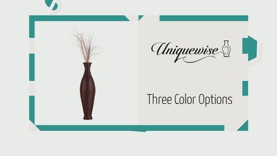 Modern Green Bamboo 43-inch Decorative Floor Vase