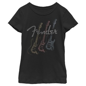 Girl's Fender Triple Fret Logo T-Shirt - 1 of 4