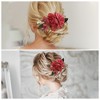 Unique Bargains Women's Reusable Simulated Flowers Hair Clip Comb 1 Pc - 4 of 4