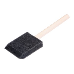 Unique Bargains Wall Treatment Tool Foam Paint Brush with Wood Handle 48 Pcs - 1 of 4