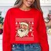 Simply Sage Market Ugly Sweater Santa Face Sweatshirt - 2 of 4