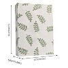 Kitcheniva Small Linen Cover Photo Album for 100 Photos, 4x6 Photo Album, Green Leaf - 2 of 4