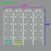 2 Pack Metal Garden Trellis, Garden Trellis Climbing Plants, Garden Trellis Modern With 71" X 40" For Climbing Plants Outdoor-Cuddlewood - 4 of 4