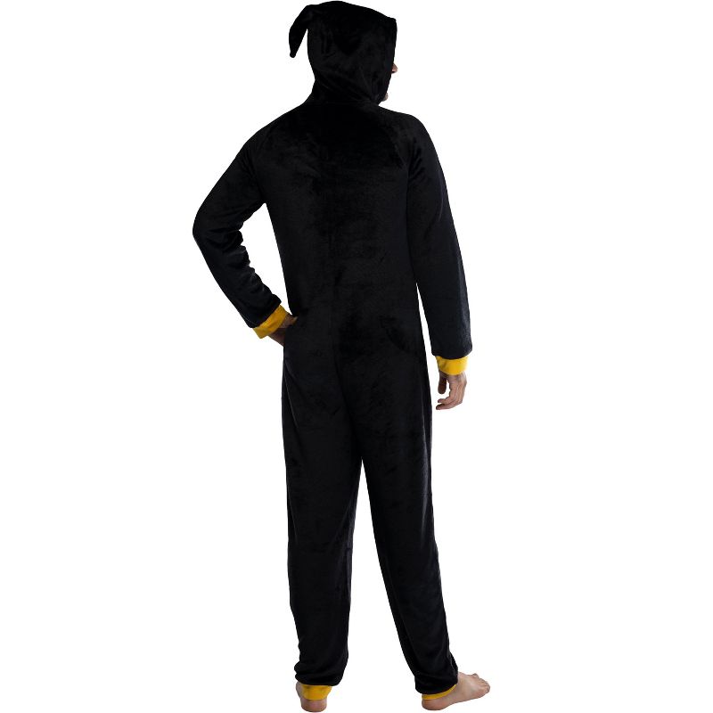 Harry Potter Adult Men's Hooded One-Piece Pajama Union Suit, 3 of 4