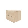 Nexera James 2 Drawers Nightstand Natural Blonde Oak: Modern Lacquered Wood Composite, 1 Year Warranty - 2 of 4