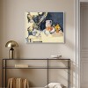Art Remedy Paul Cezanne - Curtain and Fruit Rustic Chic Farmhouse Wall Art Framed - 2 of 4