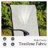 Simple Trending 2, Bar Height Patio Chair,High Top Patio Chairs, Supports 300 lbs (Grey Fabric) - 3 of 4