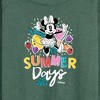 Women's - Disney - Summer Days Lightweight French Terry Wide Neck Long Sleeve Shirt - 2 of 4