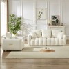 Kumasinova Premium Teddy Fleece Lounge Chair, Plush Single Sofa Chair with Pillow, Sturdy Wood Frame, Upholstered Couches for Living Room - 3 of 4