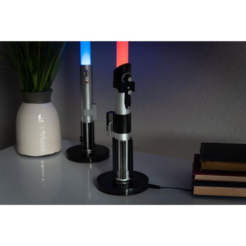 Ukonic Star Wars Darth Vader Lightsaber LED Lamp | 24-Inch Desk Lamp, 5 of 7