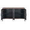Antique Black 4-Door?Cabinet with Carved Flower Handles - 4 of 4