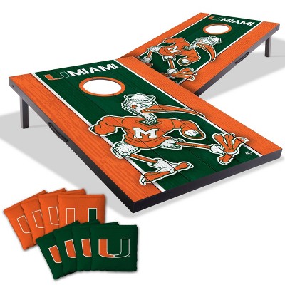 NCAA Miami Hurricanes 2'x3' MDF Toss Game Set