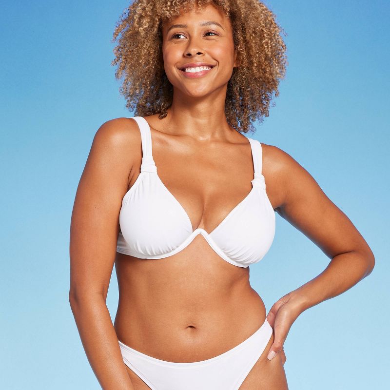 Women's Knot Detail Continuous Underwire Bikini Top - Shade & Shore™, 5 of 7