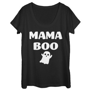 Women's Lost Gods Halloween Mama Boo Scoop Neck - 1 of 4