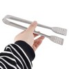 Unique Bargains Metal Handle Anti-Skid Convenient Food Tongs 8.5" x 1.4" x 0.9" Silver Tone 2 Pcs - 4 of 4