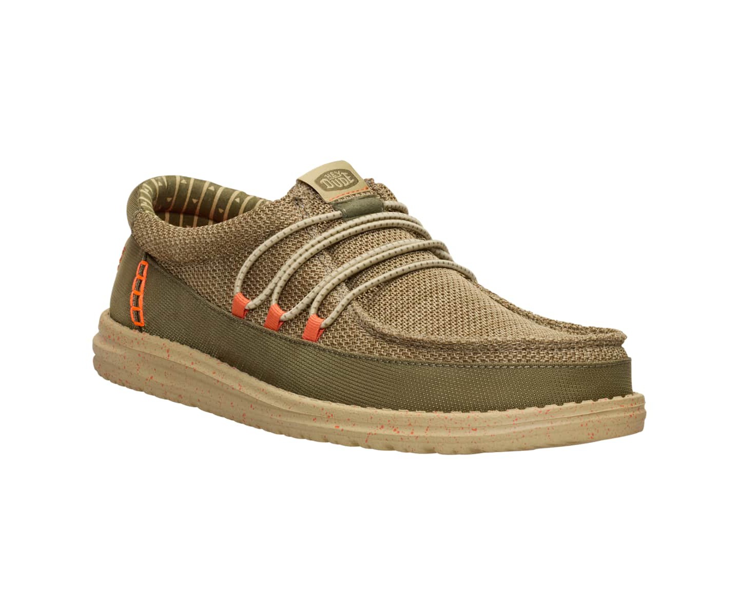HEYDUDE Men Wally Guard Stretch Sox, Burnt Olive/Multi, 7, цвет: Оливковый — фото 5