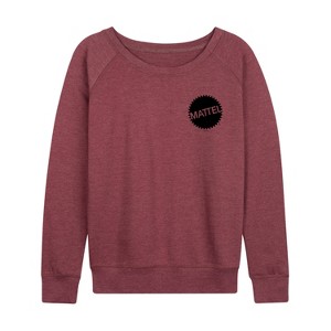 Women's - Mattel - Mattel Original Logo Pocket Size Lightweight French Terry Slouchy - 1 of 4