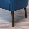 Fabric Modern Club Chair with Button-Tufted Back and Birch Wood Legs - 4 of 4