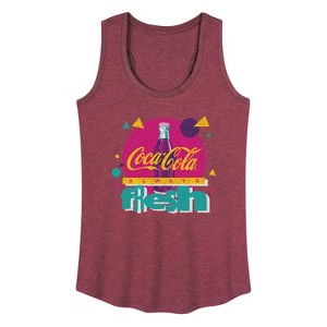 Women's - Coca-Cola - 90's Retro Graphic Racerback Tank - 1 of 4
