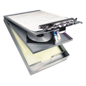 Saunders Cruiser Mate Aluminum Storage Clipboard 1 1/2" Clip Cap 8 1/2 x 12 Silver 21017 - 1 of 4