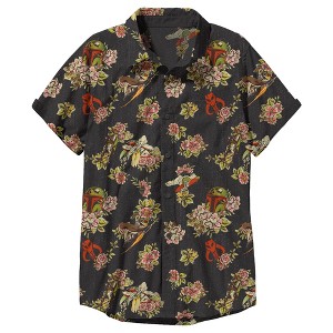 Men's Star Wars Boba Fett Floral Print Button Down Shirt - 1 of 3