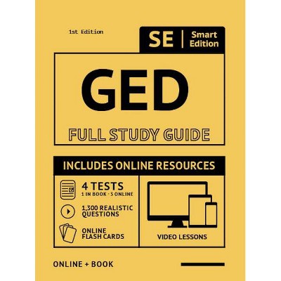 GED Full Study Guide - (Paperback)